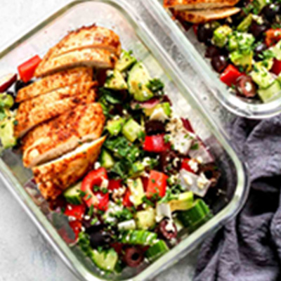Greek Chicken Salad Bowls Greek Chicken Salad Bowls