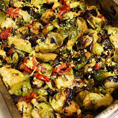 Tomato Onions and Brussels Recipe Tomato Onions and Brussels Recipe