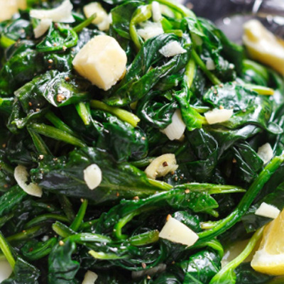 Garlic Butter Sauteed Spinach