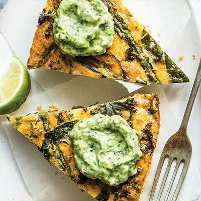 Weight Loss Cleveland TN Green Frittata With Avocado Cilantro Mash